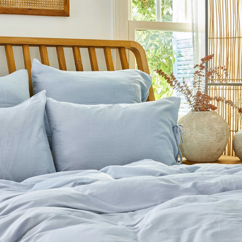 Karaca Home 4 Elements Blau 100 % Baumwolle Einzel-Bettbezug-Set Air Su