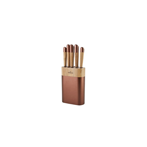 Karaca Maple Rosegold Messer-Set, 6- teilig , Rosegold