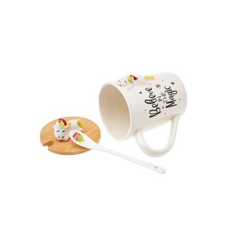 Karaca New Year Unicorn Mug mit Löffel Np22