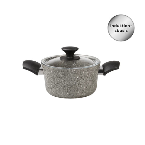 Karaca Biogranit Grau Neu Induktions Topfset, 7-teiliges