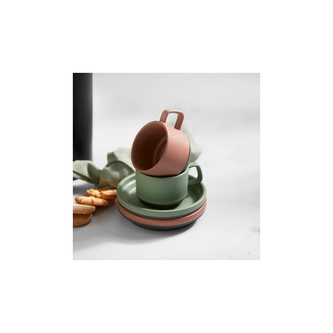 Karaca Stone Bronze Kaffeetassen-Set für 2 Personen