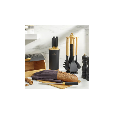 Karaca Woodland Black Messer-Set, 6- teilig , Schwarz