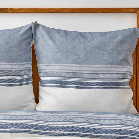 Karaca Home Indigo Dobby Woven Doppelbettbezug-Set (150x220 cm) Öko-Tex Zertifiziert