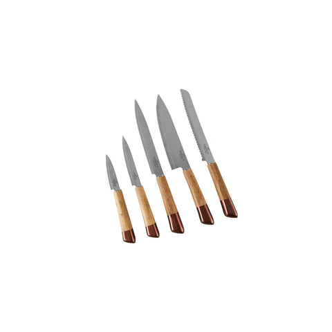 Karaca Maple Rosegold Messer-Set, 6- teilig , Rosegold