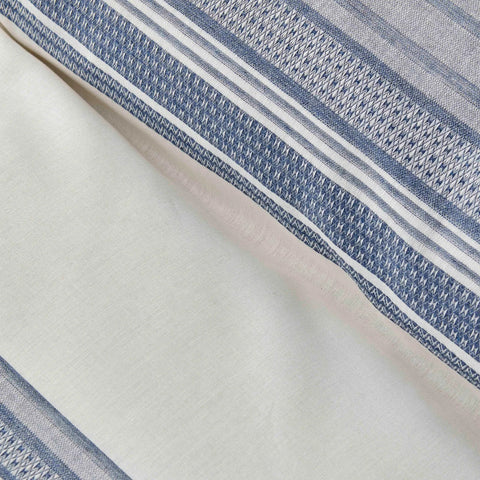 Karaca Home Indigo Dobby Woven Doppelbettbezug-Set (150x220 cm) Öko-Tex Zertifiziert