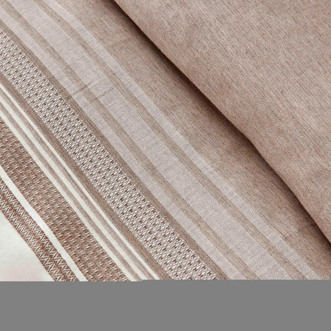 Karaca Home Braun Dobby Woven Doppelbettbezug-Set (155x220 cm) Öko-Tex Zertifiziert