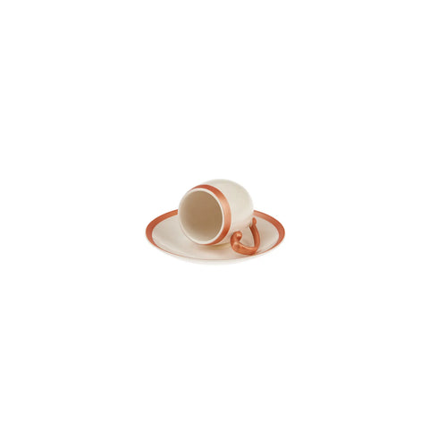 Karaca İznik Cooper 12 teiliges Kaffeetassen Set für 6 Personen