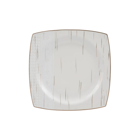 Karaca Batik Cream 60-teiliges Tafelgeschirr-Set für 12 Personen Gold Quadrat