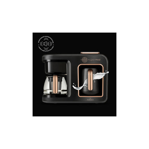 Karaca Hatır Plus Mod 5 in 1 Tee- und Kaffeemaschine Schwarz/Kupfer
