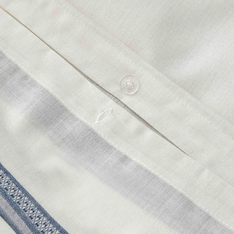 Karaca Home Indigo Dobby Woven Doppelbettbezug-Set (150x220 cm) Öko-Tex Zertifiziert