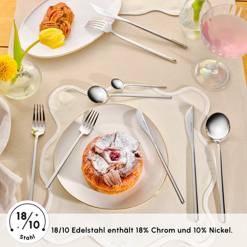 Karaca Focus 84-teiliges Besteckset für 12 Personen Mit Box