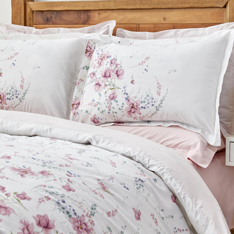 Karaca Home Dalila 100% Baumwolle Doppelbett Bettwäsche Set Pink