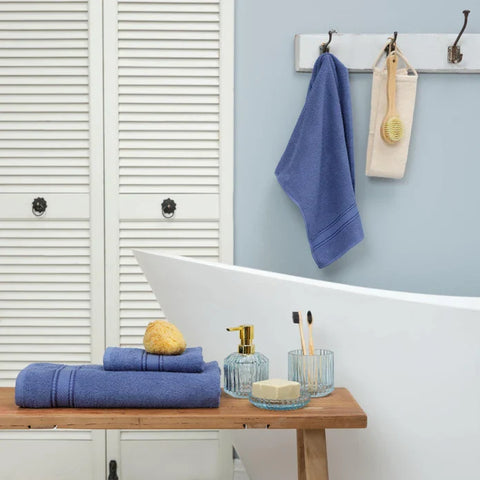 Karaca Home Daily Soft Indigo 100% Baumwolle Handtuch 30x50 cm