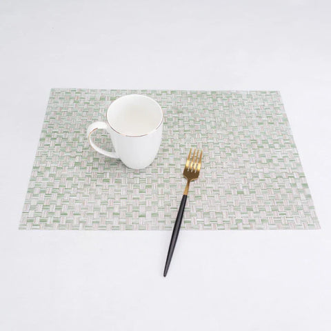 Karaca Home Baldwin aqua 2-teiliges platzset set