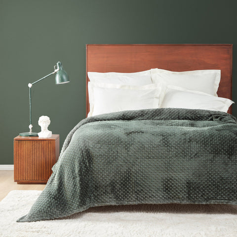 Karaca Home Alice Haki Einzeln Tomurcuk Wellsoft-Decke