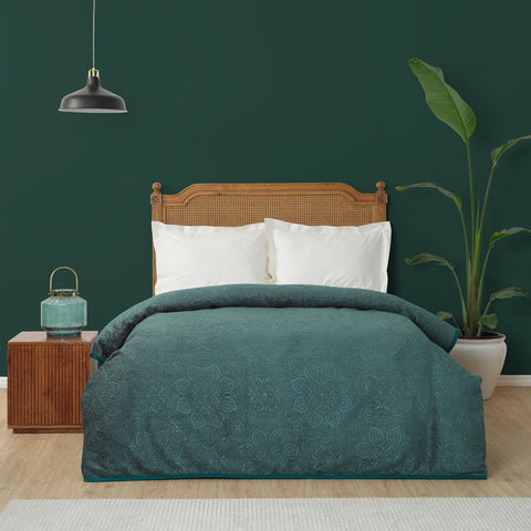 Karaca Home Scala Khaki Einzelbett Embossed Decke