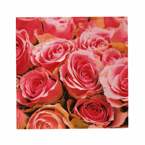 Karaca Home Pink Rose Papierservietten 20er Pack 33x33 cm