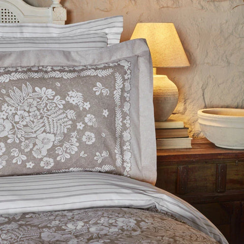 Karaca Home Harmonie 100% baumwolle doppelbett bettwäscheset beige