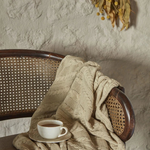 Karaca Home Harmonie 100% baumwolle doppelbett bettwäscheset beige