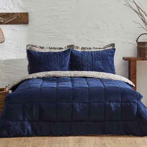 Karaca Home Celina Dunkelblau Doppelbett Daily Comfort Set / Schlafset