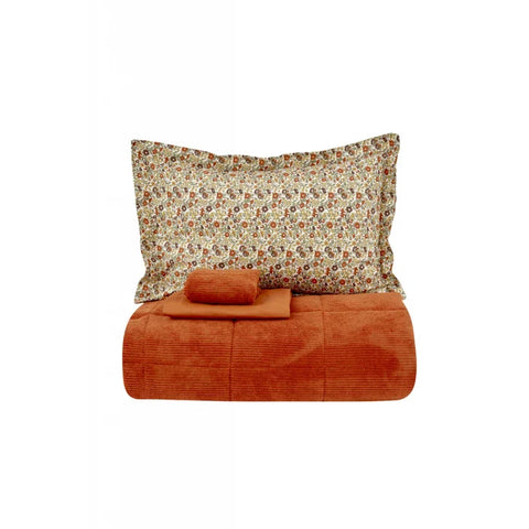 Karaca Home Celina Terrakotta Doppelbett Daily Comfort Set / Schlafset