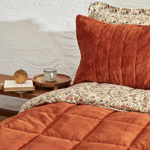Karaca Home Celina Terrakotta Doppelbett Daily Comfort Set / Schlafset