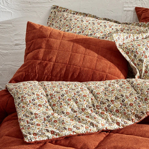 Karaca Home Celina Terrakotta Doppelbett Daily Comfort Set / Schlafset