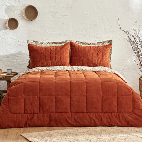 Karaca Home Celina Terrakotta Doppelbett Daily Comfort Set / Schlafset