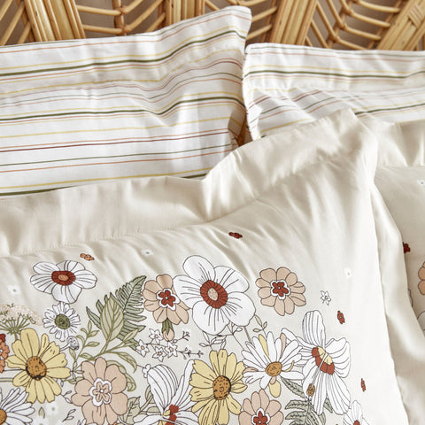 Karaca Home Ponza 100% baumwolle doppelbett bettwäsche set beige