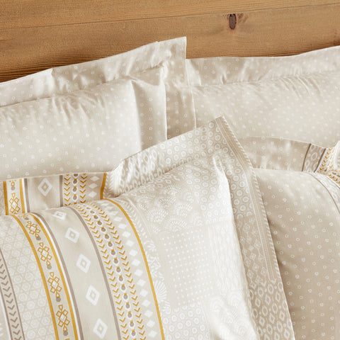 Karaca Home Keira 100% Baumwolle Bettwäsche-Set Beige