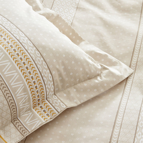Karaca Home Keira 100% Baumwolle Bettwäsche-Set Beige