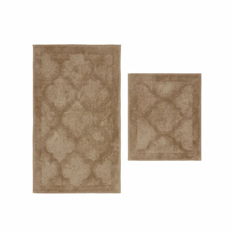 Karaca Home Katy 2-teiliges badematten-set beige