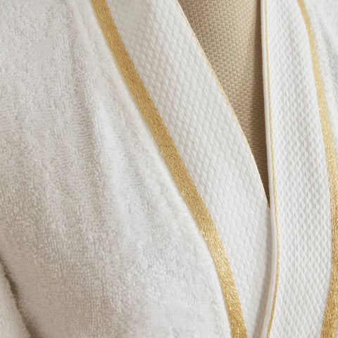 Karaca Home Glory Lurex 9-teiliges Familien-Badset Gold-Beige