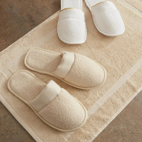 Karaca Home Glory Lurex 9-teiliges Familien-Badset Gold-Beige