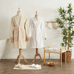 Karaca Home Glory Lurex 9-teiliges Familien-Badset Gold-Beige