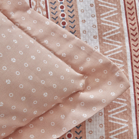 Karaca Home Keira Summer Set Doppelbett Bettwäscheset mit Überwurf Pfirsich