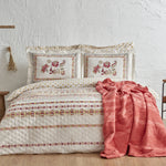 Karaca Home Carme doppelbett winter set mit decke tangerine