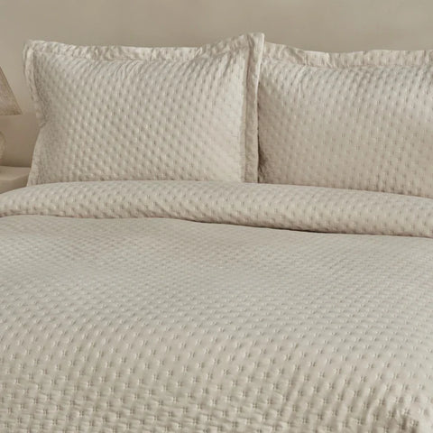 Karaca Home Breeze Soft Doppelbett Bettbezug Set Ecru
