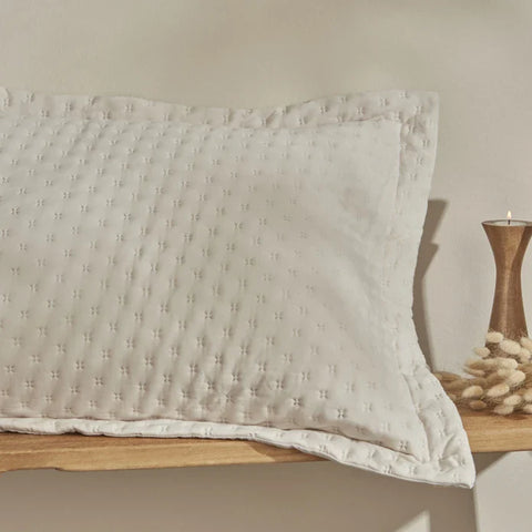 Karaca Home Breeze Soft Doppelbett Bettbezug Set Ecru