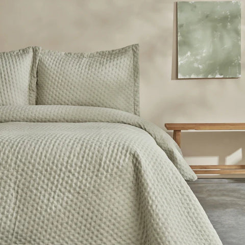 Karaca Home Breeze Soft Doppelbett Bettbezug Set Salbei