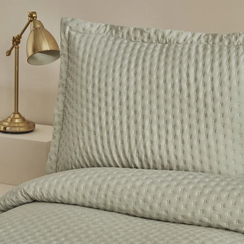 Karaca Home Breeze Soft Doppelbett Bettbezug Set Salbei