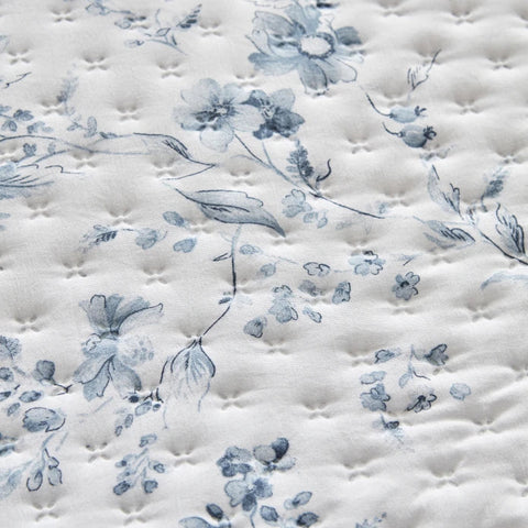 Karaca Home Sarah Anderson Marisa Doppelbett Tagesdecke Blau