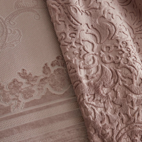 Karaca Home Valeria Queen 8-teiliges Hochzeitspaket Altrosa