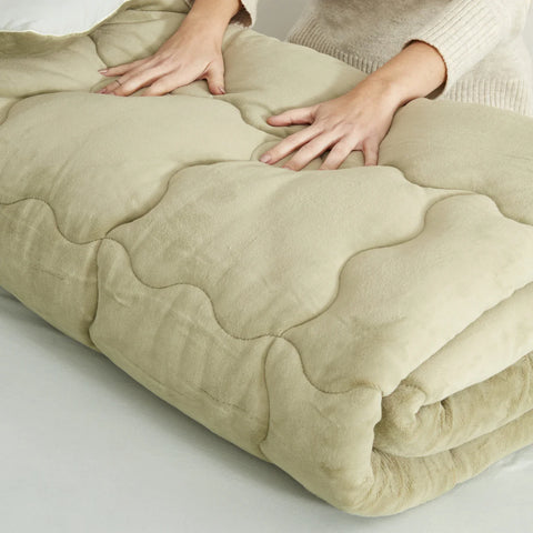 Karaca Home Viny Doppelbett Soft Dream Comfort Set Salbeigrün