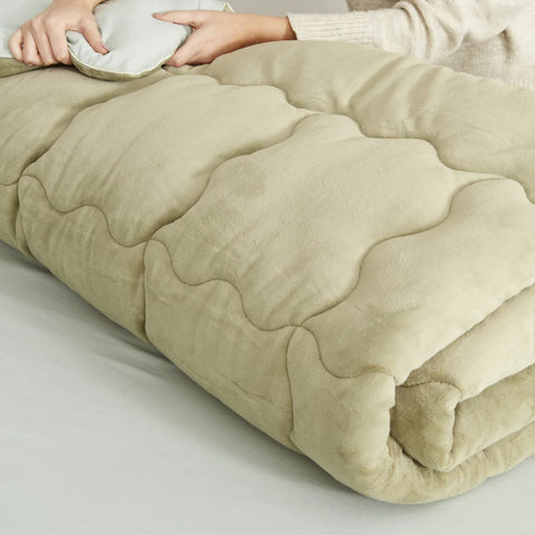 Karaca Home Viny Doppelbett Soft Dream Comfort Set Salbeigrün
