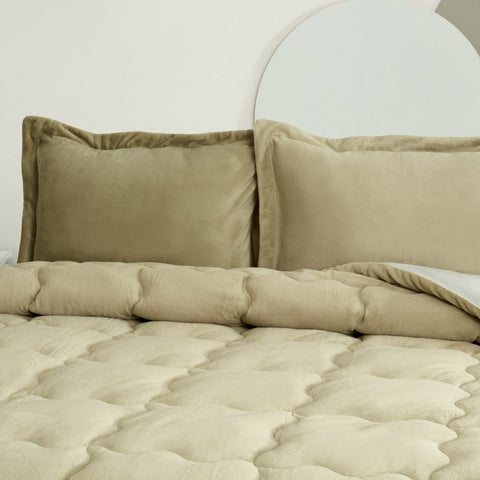 Karaca Home Viny Doppelbett Soft Dream Comfort Set Salbeigrün