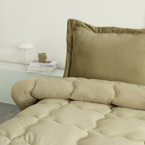 Karaca Home Viny Doppelbett Soft Dream Comfort Set Salbeigrün