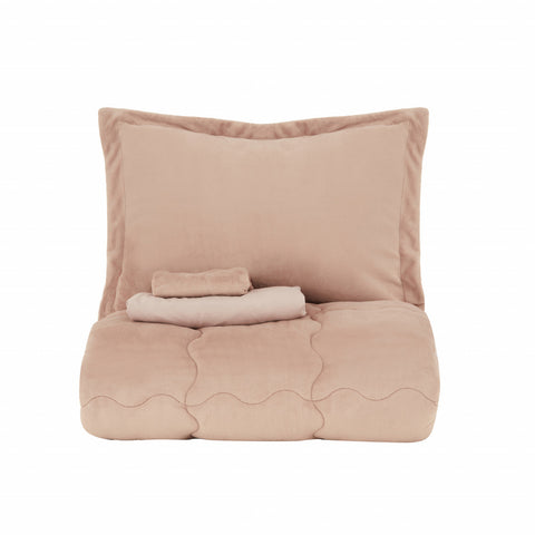Karaca Home Doppelbett Viny Soft Dream Comfort Set Old Rose