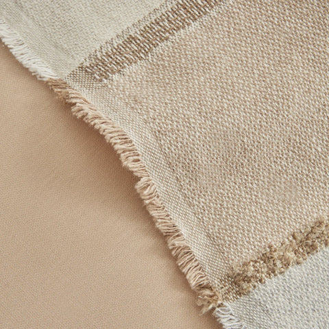 Karaca Home Nevada Doppelbett Krep Bettbezug Jacquard Quilt Set Beige
