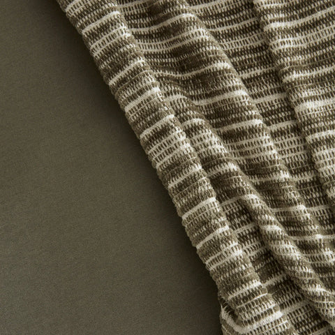 Karaca Home Weena doppelbett krepp bettbezug jacquard tagesdecke set grün